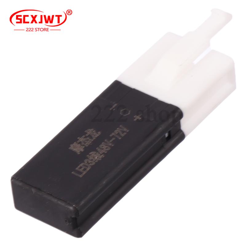 Badminton Flash - 48–72 V, 3-poliges, wasserdichtes Blinkrelais IP67,