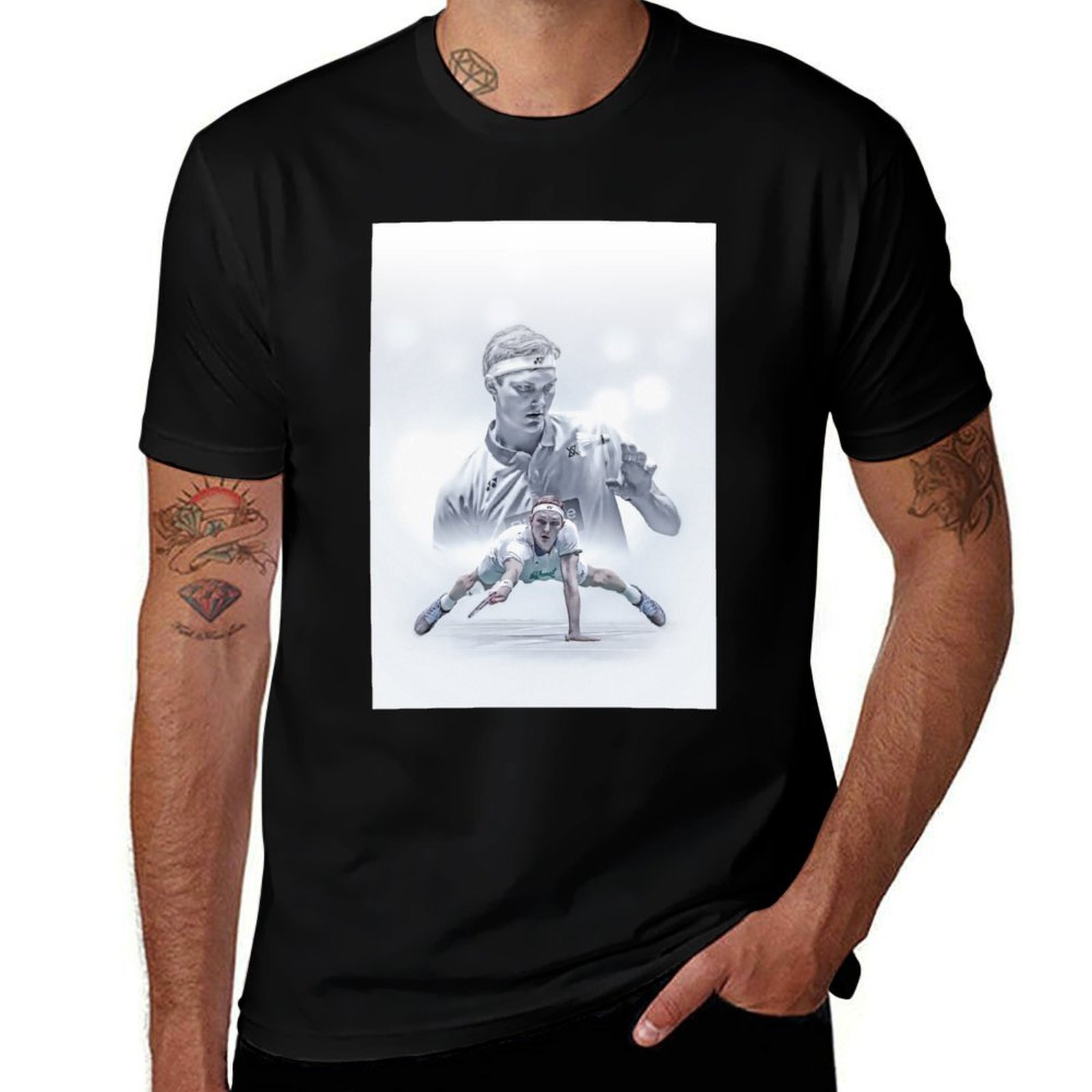 Badminton Denmark - Viktor Axelsen - Dänemark Badminton T-Shirt