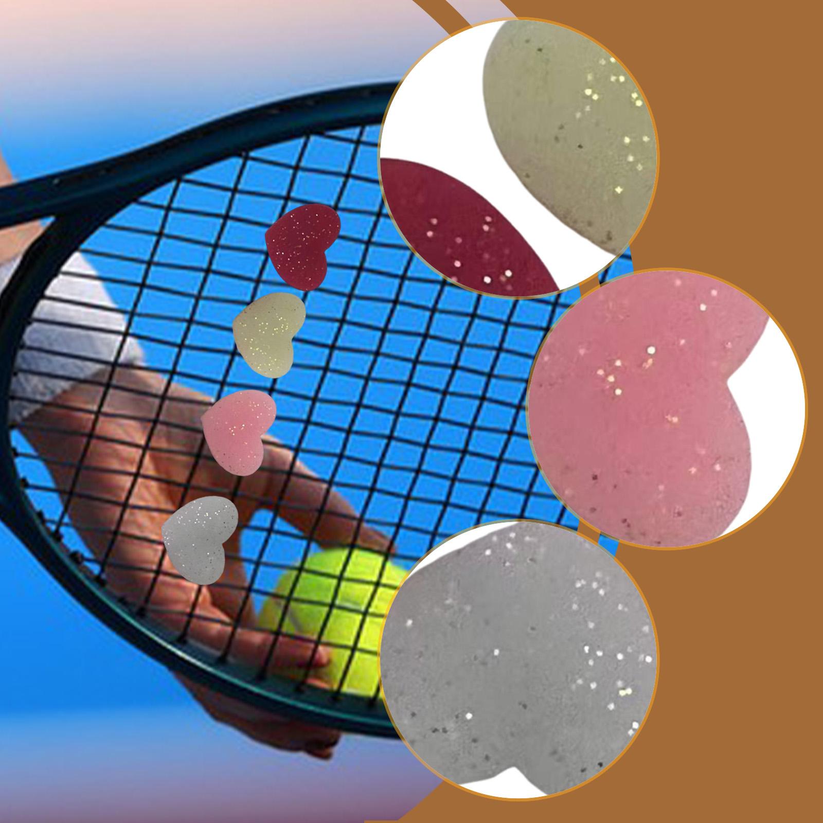 Racket Vibration Dampener - 4x Tennisschläger-Dämpfer, Tennis-Vibrationsdämpfer, Zubehör, Trainingshilfe, einfache