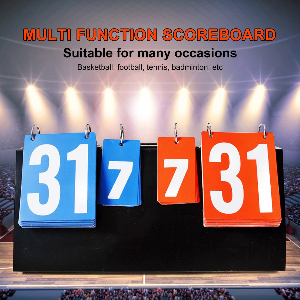 Badminton Score Counter - 2/4-stellige Anzeigetafel für Sportwettkämpfe, Anzeigetafel für