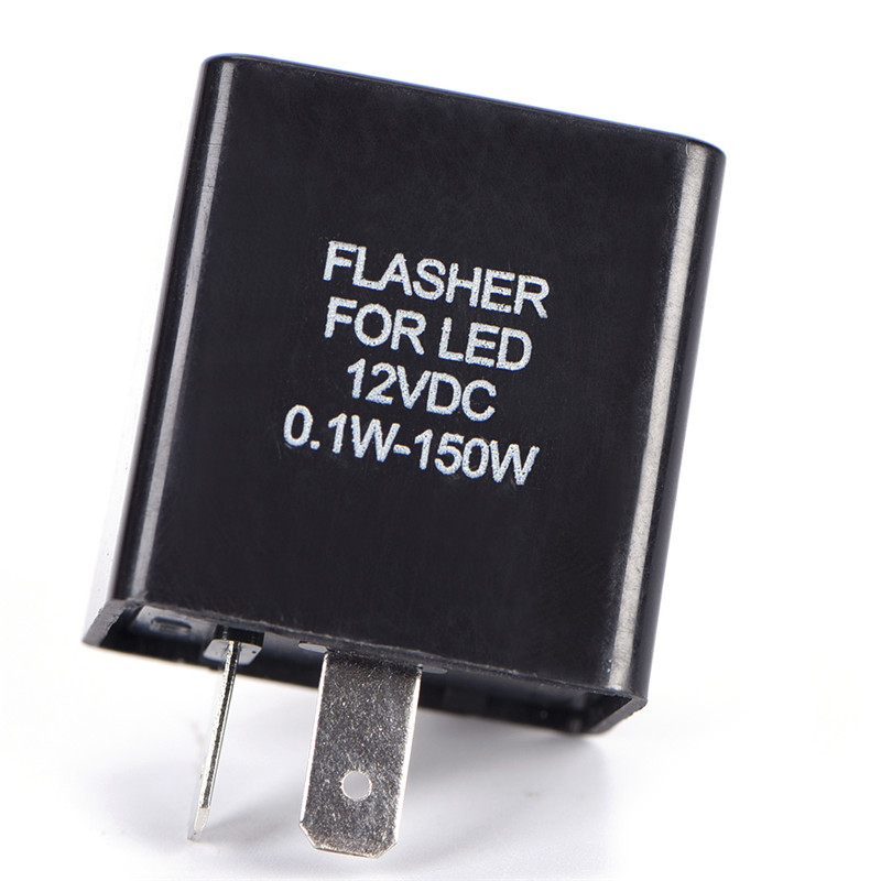 Badminton Flash - 12 V 2-poliger Motorrad-Blinker, verstellbar, elektronisches